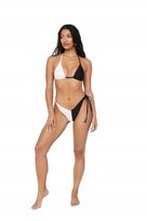 NASTY GAL BIKINI DAMSKIE BIAŁO-CZARNE BASIC 32 YFD Inna marka