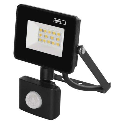Фото - Прожектор / світильник EMOS Naświetlacz LED SIMPO PIR 10,5W neutralna biel 