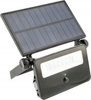 Naświetlacz LED solarny LUMOS, z czujnikiem ruchu, 850lm, 6400K, IP65, GTV