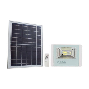 Naświetlacz LED Solarny V-TAC 40W Biały IP65, Pilot, Timer VT-200W 6400K 3100lm - V-TAC