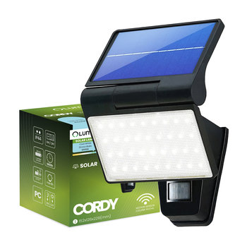 Naświetlacz Solarny Lampa Elewacyjna LED 6500K IP44 Czujnik Ruchu i Zmierzchu CORDY LUMILED - LUMILED