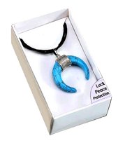 Naszyjnik Amulet Magnesite Turchese - Magnezyt Niebieski Lo Scarabeo