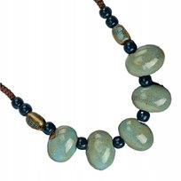 naszyjnik ceramiczny regulowany rękodzieło Boho