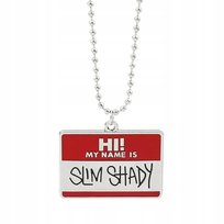 Naszyjnik Chain Slim Shady eminem srebrny prezent hip hop streetwear y2k Inna marka