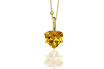 Naszyjnik Cytryn 4 ct. Trylion Brazi Druse Jewelry