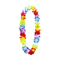 Naszyjnik Hawajski z kwiatów kolorowy OMBRE na imprezę Hawajską 100cm