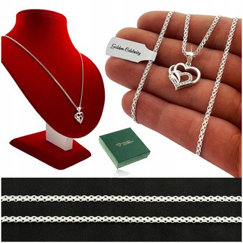 Naszyjnik  Serce 925 Łańcuszek Zawieszka Dla Dziewczynki + Gratisy - Golden Celebrity