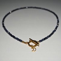 Naszyjnik Toggle Szafir 3mm - Crystals Break