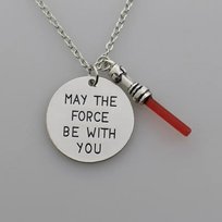 Naszyjnik wisiorek Gwiezdne Wojny Star Wars May The Force Be With You Inna marka