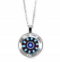 Naszyjnik wisiorek Tony Stark heart Iron Man Marvel srebrny prezent Inna marka