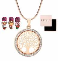 Naszyjnik  Złoty Łańcuszek Drzewko Swarovski