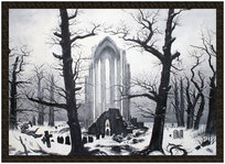 Naszywka Cmentarz w śniegu Caspar David Friedrich Szyjemy Sztukę