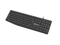 Natec, Klawiatura Nautilus US Slim, czarna Natec