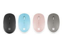 Natec, Mysz natec harrier 2 bezprzewodowa 1600dpi bluetooth 5.1 biało-niebieska Natec