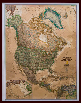 National Geographic, mapa ścienna polityczna Ameryka Północna Executive, 1:14 009 000 - National geographic