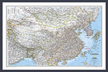 National Geographic,  mapa ścienna polityczna Chiny Classic, 1:7 804 000 - National geographic