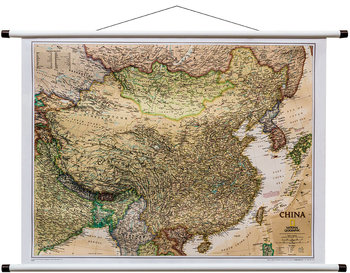 National Geographic, mapa ścienna polityczna Chiny Executive , 1:7 804 000 - National geographic