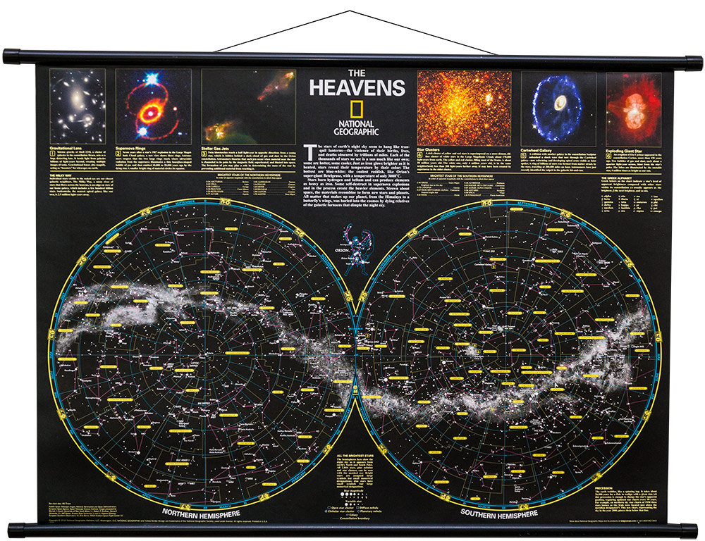 National Geographic, Niebo mapa ścienna