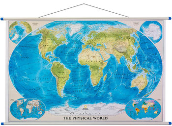 National Geographic, Świat mapa ścienna fizyczna, 1:35 842 001 - National geographic