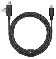 Native Union Belt Cable Duo Pro 240W - kabel USB-C - USB-C / lightning, 2,4 m (cosmos)