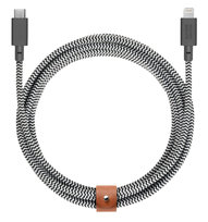 Native Union Belt Cable XL - kabel USB-C - lightning, 3 m (zebra)