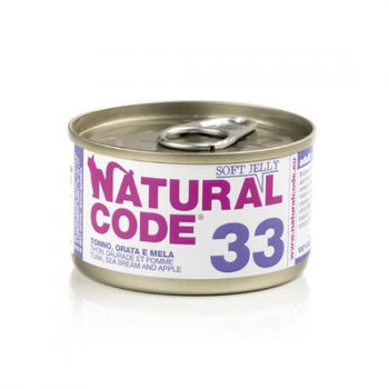 Natural Code 33 Tuńczyk Z Doradą I Amarantusem W Galaretce - Mokra Karma Dla Kota - Puszka 85G - Natural Code