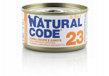 Natural Code Cat 23 Tuńczyk z Marchewką i Ziemniakami w galaretce puszka 85 - Natural Code