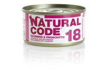 Natural Code Kot 85g Tuńczyk Szynka Sos