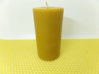 Naturalna świeca z wosku pszczelego słupek - Natural Wax Candle