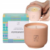 Naturalna świeca zapachowa ŚWIECZKA sojowa MIĘTOWA ozdobna Peppermints MYS