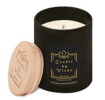 Naturalna świeca zapachowa z rzepaku - Citrus Grass - czarna - Candle by Visha - Pozostali producenci