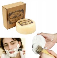 NATURALNE MYDŁO KOSTKA do GOLENIA brody ŻEL PIANKA SILNIE PIENIĄCE 100g