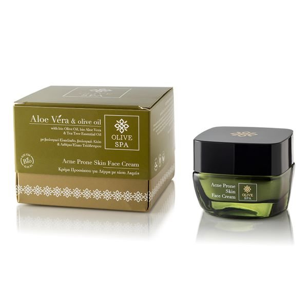 Naturalny krem do twarzy z aloesem do skry trdzikowej 50 ml skra  problematyczna i trdzikowa| Olive Spa | Sklep EMPIK.COM