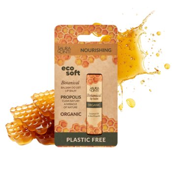 Naturalny, nawilżający balsam do ust eco soft Botanical - Ekstrakt z propolisu - Ecosoft