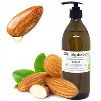 Naturalny Olej Migdałowy ze Słodkich Migdałów Butelka z Popmką 500ml Nani