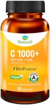 Naturell C 1000+ Witamina C + Żeń- Szeń + Cynk Odporność 90 Kapsułek