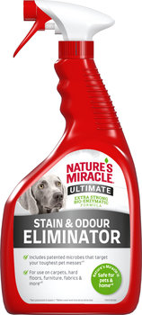Natures Miracle ULTIMATE płyn do usuwania uciążliwych plam i zapachów pies 946ml - 8in1