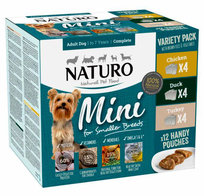 Naturo Mini Variety kurczak kaczka indyk 12x150g