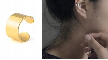 Nausznica Kolczyk Do Ucha Kółko Piercing Fake Punk - Inna marka