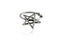 Nausznica srebrna Gwiazda pentagram kn214 FALANA
