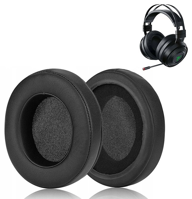 Cuscinetti Auricolari Di Ricambio In Memory Foam Con Gel Raffreddante Per Razer Nari Ultimate, Kraken, Tournament Edition, X Gaming – Nari Cooling-Gel