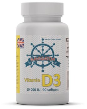 Navigator Witamina D3 10000 IU - Suplement diety, 90 kaps. - Navigator