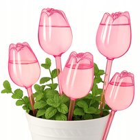 NAWADNIAJĄCE TULIPAN DO KWIATÓW DONIC 5 szt 160ml RÓŻOWY nawadniacz ozdobny