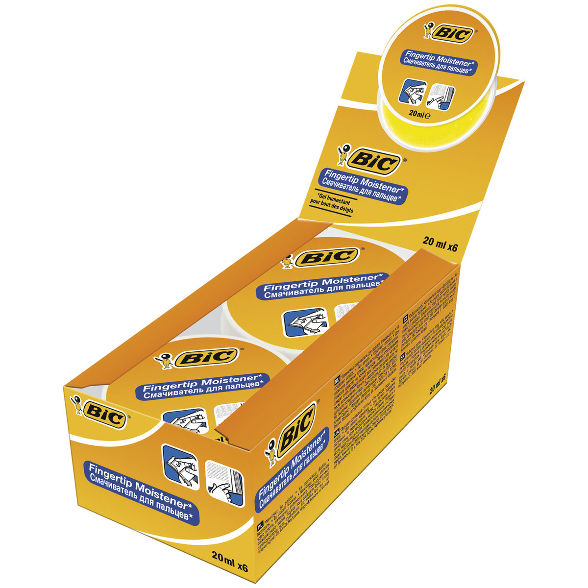 Nawilżacz do palców, BIC Fingertio Moistener, 20 ml, 6 sztuk BIC