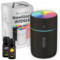 Nawilżacz Powietrza do Aromaterapii LED USB - Aromatyzer Czarny