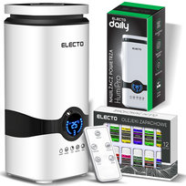 NAWILŻACZ POWIETRZA DYFUZOR JONIZATOR 4L AROMATERAPIA PILOT + 12 OLEJKÓW