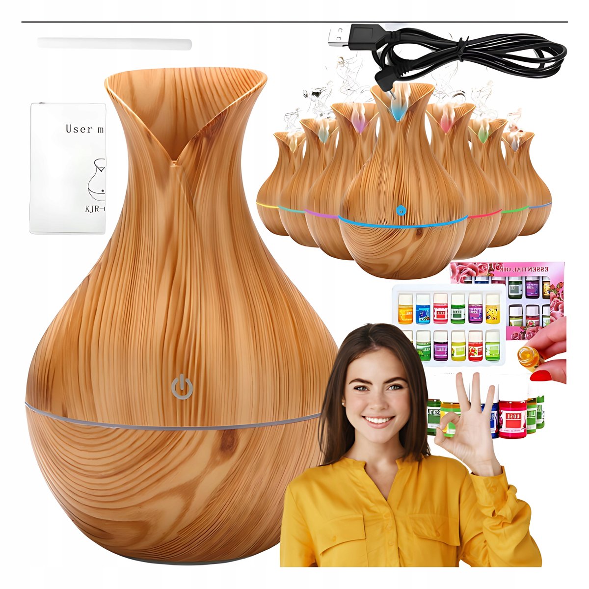 Nawil acz Powietrza Dyfuzor Zapachowy Do Olejk w Pod wietlenie LED nawil-acz-powietrza-dyfuzor-zapachowy-do-olejk-w-pod-wietlenie-led