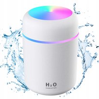 Nawilżacz Powietrza Dyfuzor Zapachowy H2O Lampka LED RBG Biała
