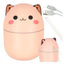 Nawilżacz Powietrza Dyfuzor Zapachowy Lampka Led Aromaterapia Kotek Usb