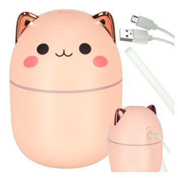 Nawilżacz Powietrza Dyfuzor Zapachowy Lampka Led Aromaterapia Kotek Usb - Inny producent